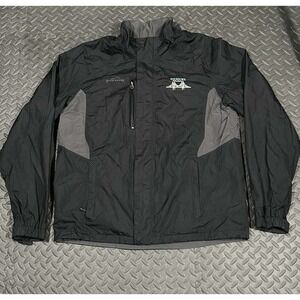 Eddie Bauer Rain Jacket Mens‎ XL WeatherEdge Black Coat Windbreaker Waterproof